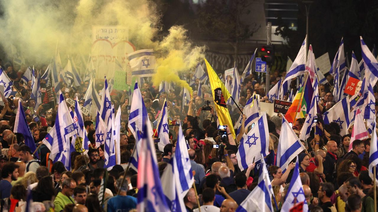 Zehntausende Protestieren Erneut Gegen Netanyahu Regierung