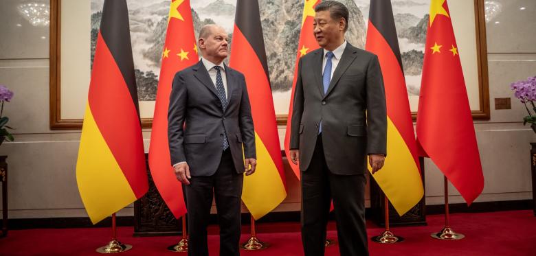 Scholz In Peking Durch Xi Empfangen