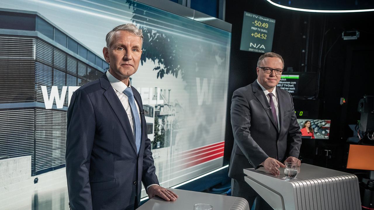 Tv Debatte Von Höcke Und Voigt: Duell Ohne Gewinner