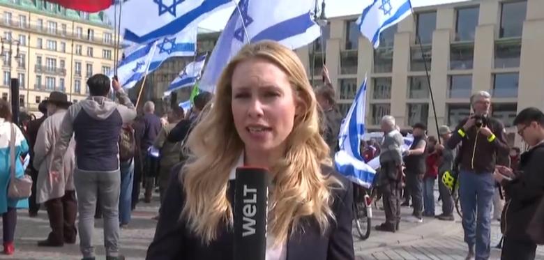 Nach Großangriff Auf Israel – Soli Demo Vor Dem Brandenburger Tor