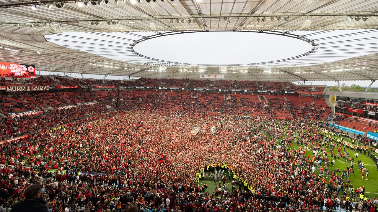 Bayer Leverkusen: Meisterfeier Nach Dem Pokalfinale In Der Bayarena