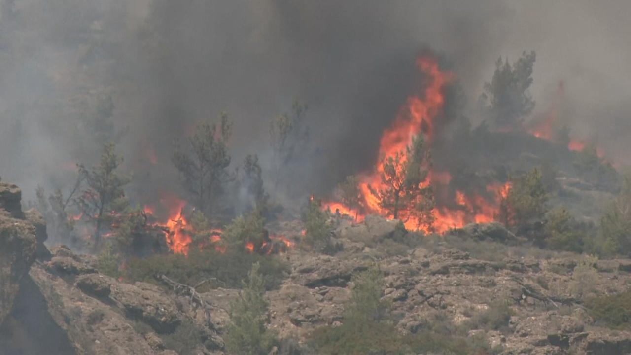 Zweithöchste Waldbrand Warnstufe In Griechenland