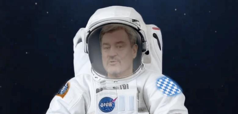 „upps, Jetzt Sind Wir Auf Dem Mars“ – Söder Schießt Sich Online Ins All