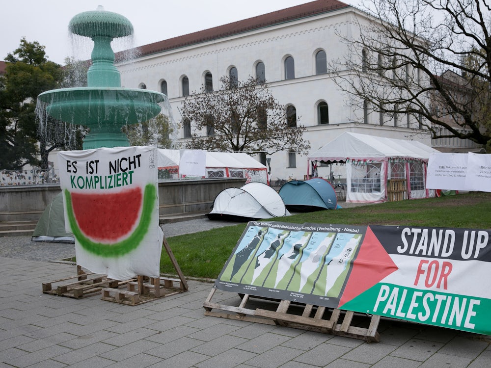 Antisemitismus: Mutmaßliche Hamas Mitglieder Wurden Ins Münchner Protest Camp Zugeschaltet